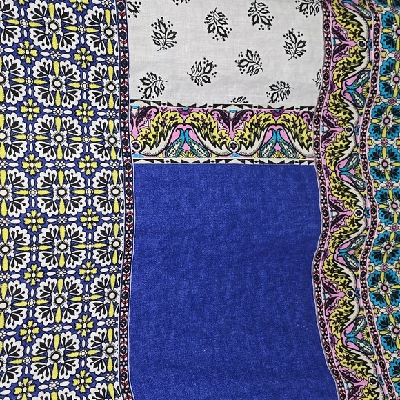 {Chicos} Open Cardigan in Patchwork 100% Linen - Size XS - Picture 13 of 15